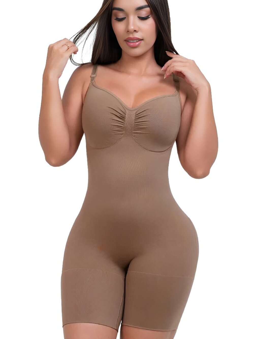 Body Faja Invisible SMI7153 COCOA Espalda alta - curvas redefinidas w/ Panties!